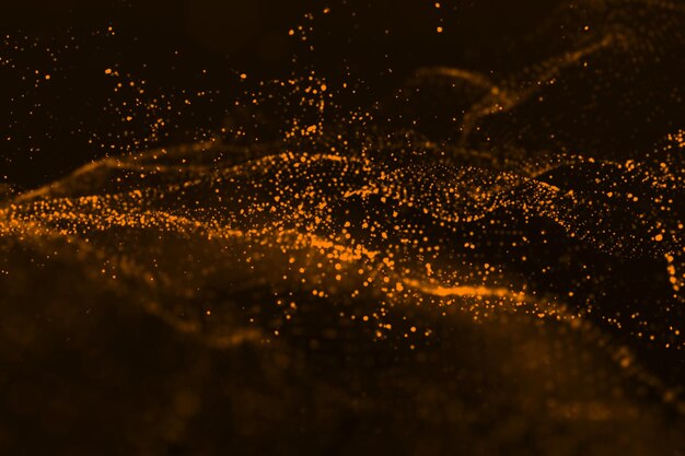 Abstract Background orange particle