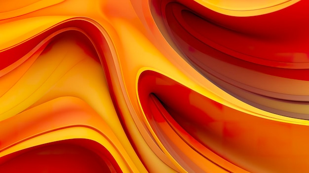 An Abstract Background in Organic Shapes and Colorful Gradients AI Generative