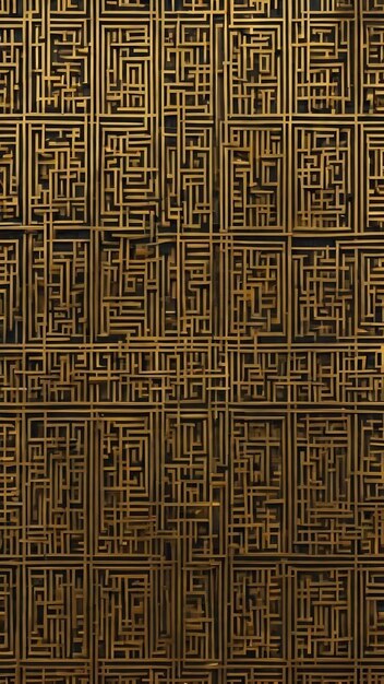 Abstract background in oriental stylegeometric line with japanese patterngold and black background3d