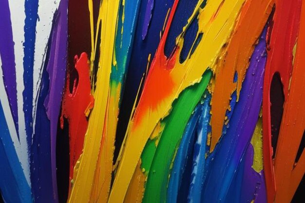 Abstract background of paint in the form of a rainbow