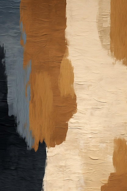 abstract background painted with yellow brown and gray colors on canvas