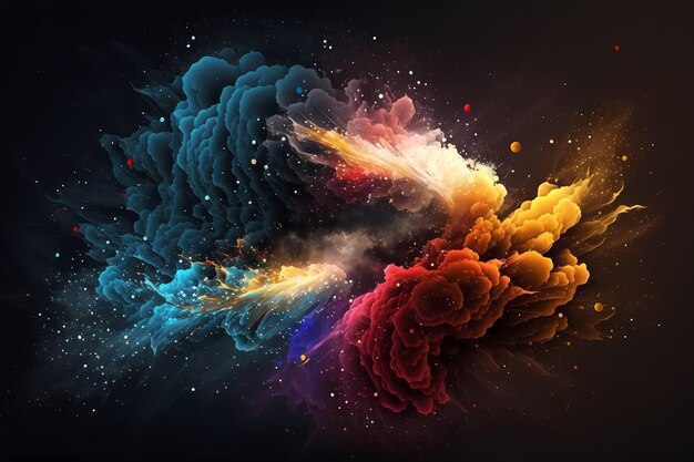 Abstract background Particle Dust Illustration