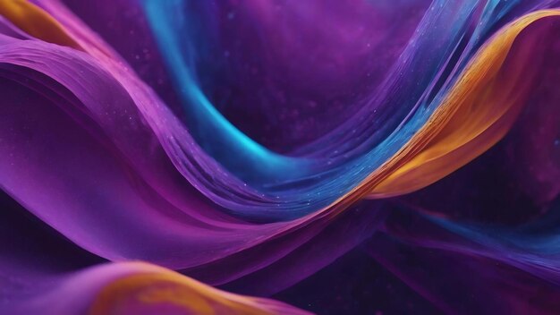 Abstract background particles purple and blue big data fluid concept