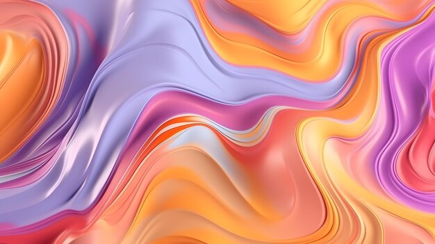 Abstract background pastel color liquid swirl