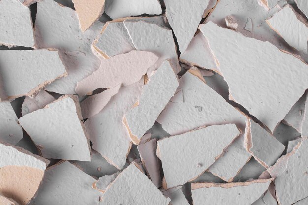 Abstract background of pieces of plaster.