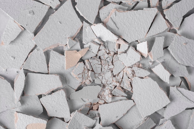 Abstract background of pieces of plaster.