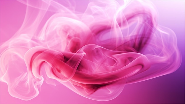 Abstract background of pink smoke on a white background The concept of aromatherapy