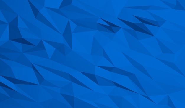 Abstract background of polygons on blue and clear textures in studio