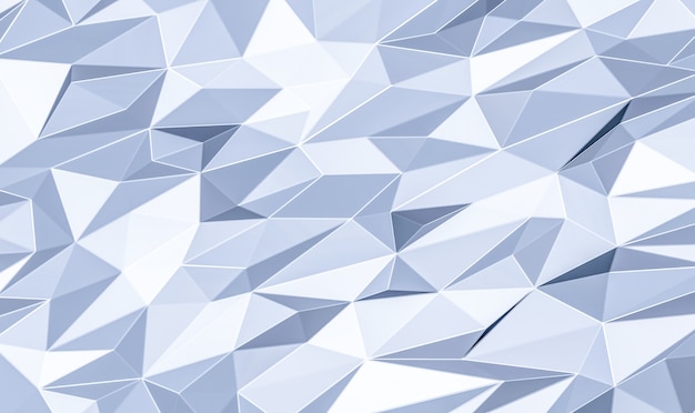 Abstract background of polygons on white and lights.