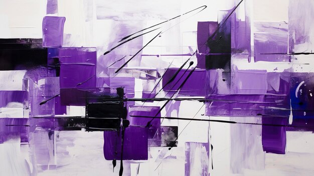 Photo abstract background in purple and black paint colors