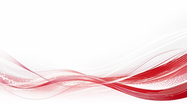 abstract background of red and white waves with lines