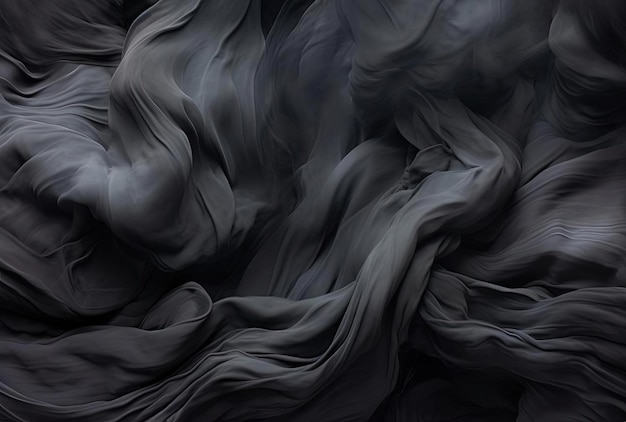 an abstract background resembling cotton from a black fabric