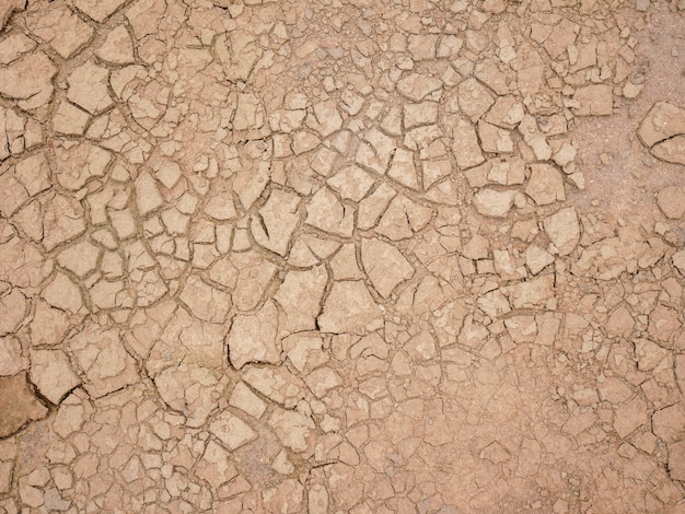 Foto spaccatura di fondo astratta del terreno cambiamenti climatici e terra di siccità