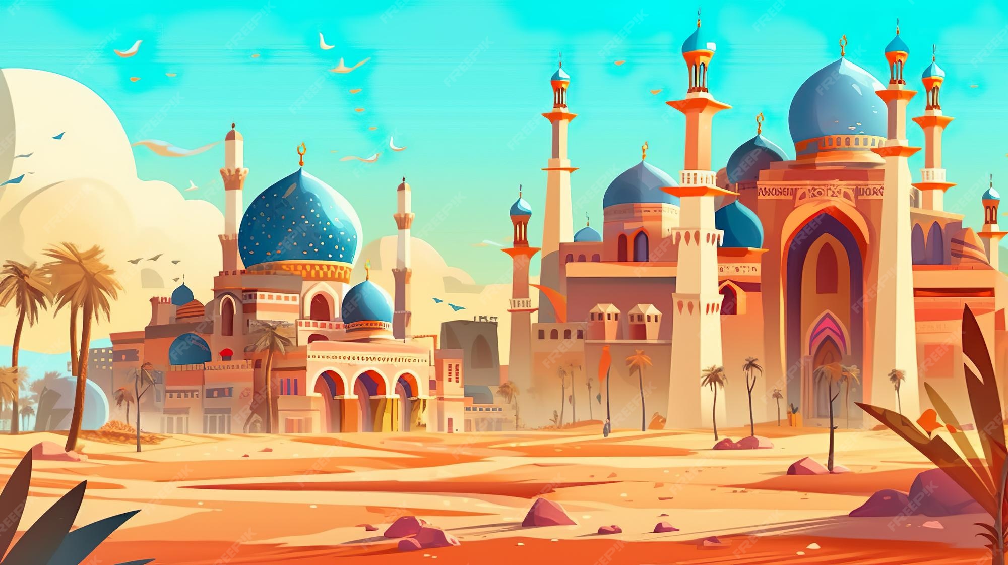 Premium Photo Abstract background rise of islam the historical(00)