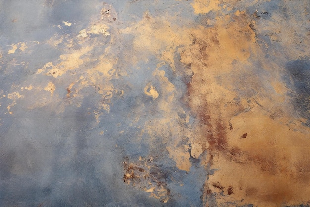 Foto sfondio astratto piastra metallica arrugginita con molta corrosione e graffi