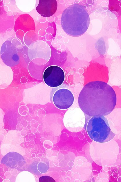 Abstract background seamless pattern with circles and dots painting