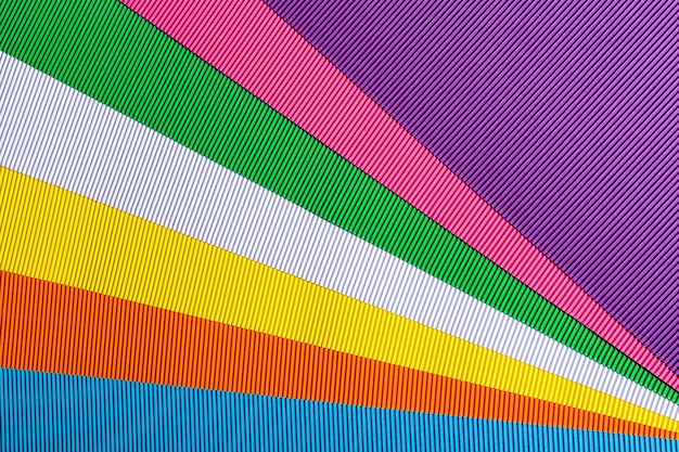 Abstract background of sheets of colored paper