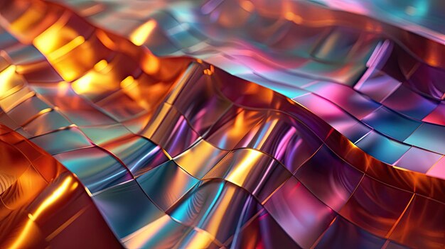 Abstract background shimmering metallic Anti design reflective iridescent elegant modern metallic sheen contemporary luxurious Generated by AI