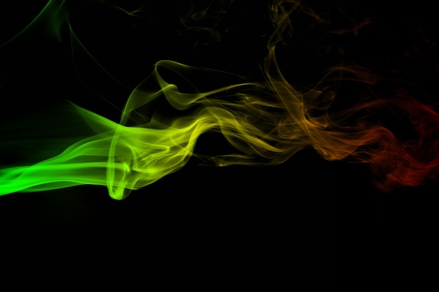 abstract background smoke curves and wave reggae colors