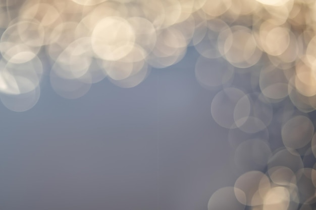 Photo abstract background of soft creamy bokeh circles