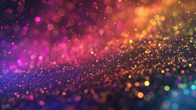 Abstract background of sparkling colored explosion liquid particles