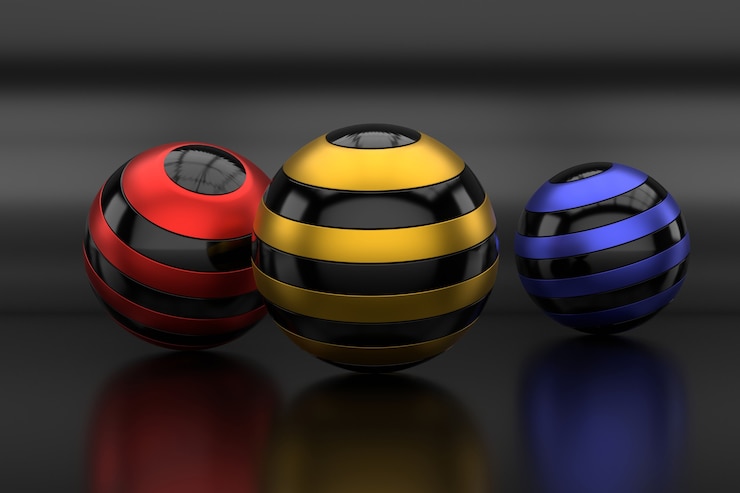 Photo abstract background of sphere shape. 3d rendering.