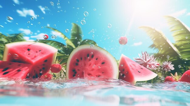 Abstract background of summer 4k high detail