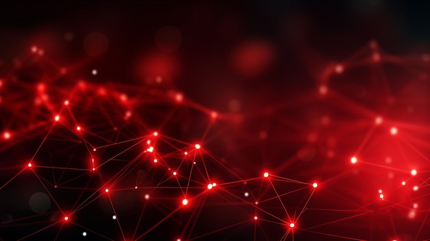 abstract background technology network on red background