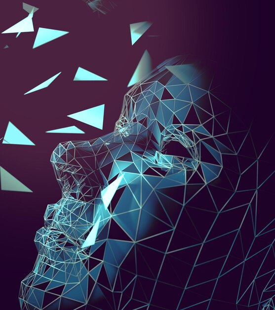 Абстрактный фон технологии и науки3d иллюстрации