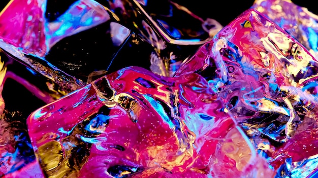 Абстрактный фон или текстуры цвета кубиков льда