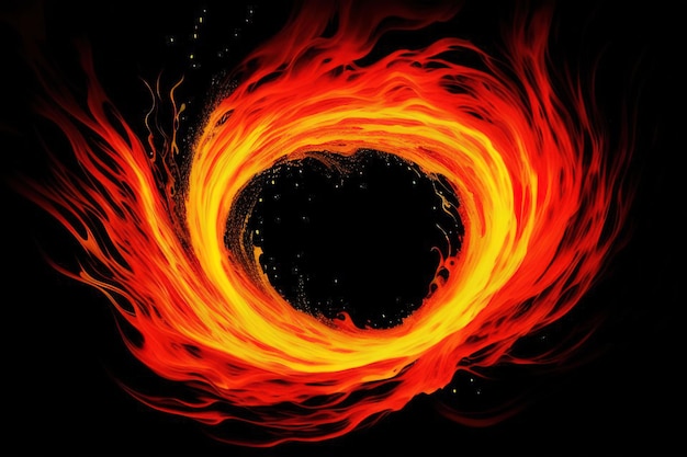 Abstract background texture of fire inferno redyellow generative ai