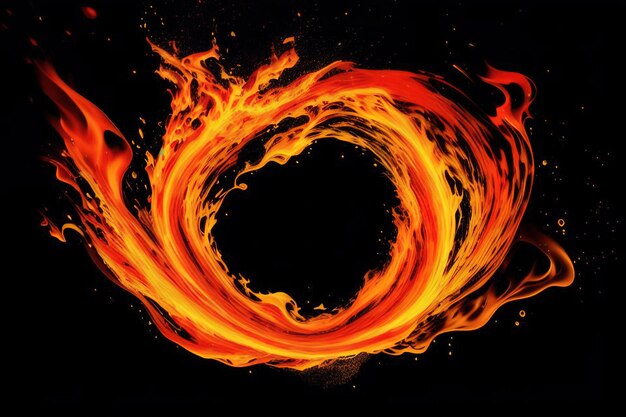 Abstract background texture of fire inferno redyellow generative ai