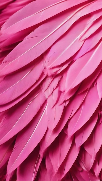 Abstract background texture of pink color pink feathers soft focus