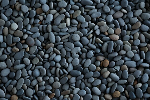 Abstract background texture sea stones, top view