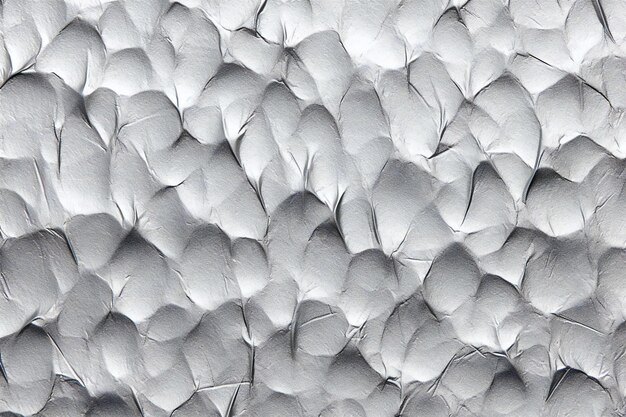 Photo abstract background texture of silver foil on the wall of the building