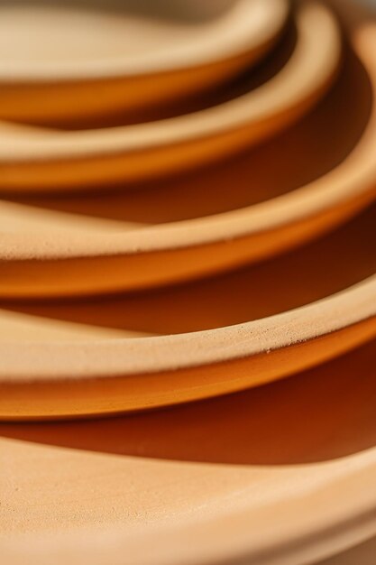 Abstract background and texture of terracotta plates