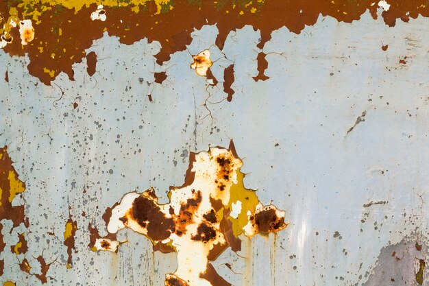 Abstract background texture of vertical grungy rusting metal plate