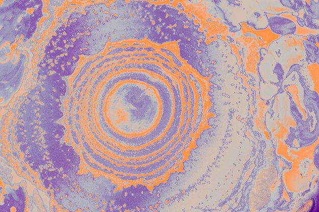 Abstract background texture with Ebru marbling painting with circle patterns