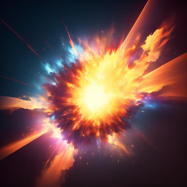 Photo an abstract background that appears to be an explosion of energy