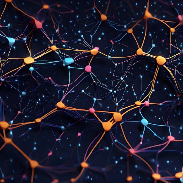 абстрактный фон, который вдохновлен сложной сетью синапсов, которые соединяют наш мозг