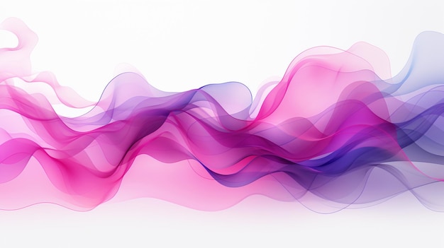 abstract background transparent wave curve shiny on white background Generative ai