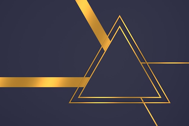 Photo abstract background of triangle shape with luxury concepts in 3d rendering