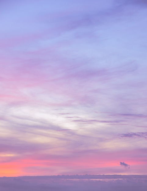 Photo abstract background of twilight sky background in pink gradient tone color