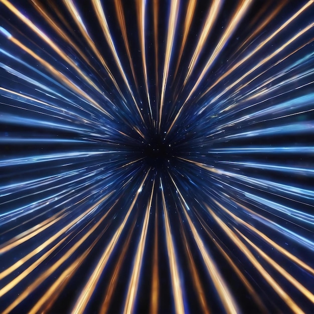 Abstract background of twinkling blurry of motions blue lights