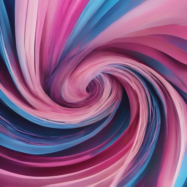 Abstract background twirling line with lighter pink and blue pastel generative art by ai