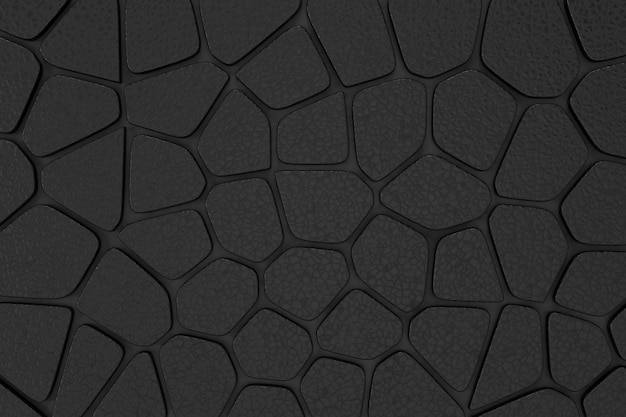 Abstract background of Voronoi texture 3D rendering