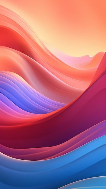 abstract background wallpaper dark blue yellow orange and pink in the style of made of liquid metal kinetic lines and curves