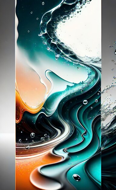 Abstract background wallpaper with a fluid waterlike texture