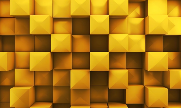 Abstract background or wallpaper with pale goldenrod color 3d cube patterns