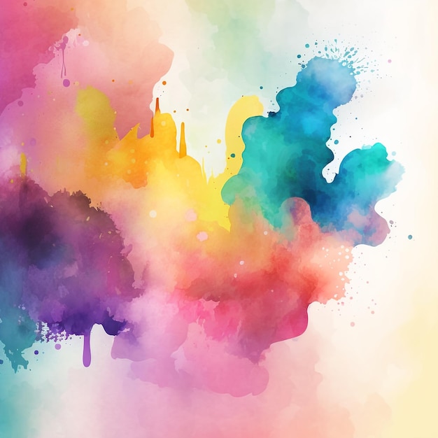 Abstract Background Watercolor Ink Pastel Bokeh Stars